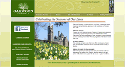 Desktop Screenshot of oakwoodcemetery.org